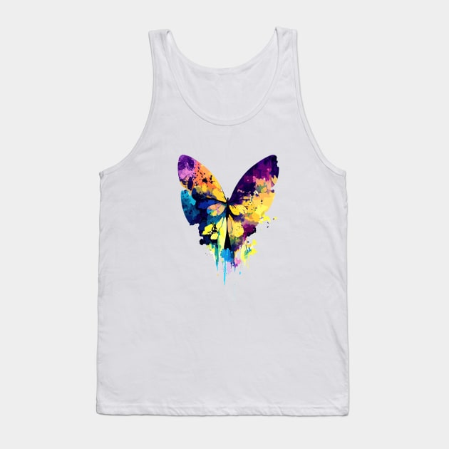 Butterfly Wild Nature Animal Colors Art Tank Top by Cubebox